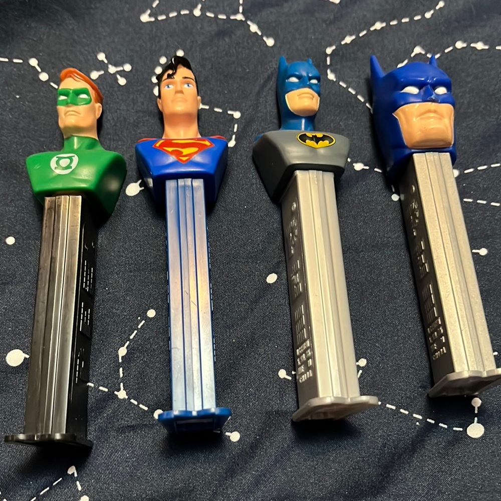 Set of 4 DC Comics Pez Dispensers